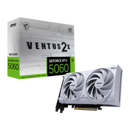 MSI GeForce RTX 5060 8G VENTUS 2X OC WHITE NVIDIA 8 GB GDDR7 PCI Express x16 5.0 2 Ventiladores Precio: 338.79000056. SKU: B197B2LBS8