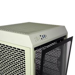 Thermaltake Tower 200 Mini Torre PC Verde con Soporte para Discos Duros 2.5/3.5 pulgadas y Ventiladores 120/140 mm