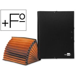 Carpeta Clasificadora Liderpapel 12 Departamentos Folio Prolongado Carton Forrado Negra Fuelle Precio: 8.49999953. SKU: B12BFH6XXG