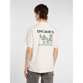 Camiseta de Manga Corta Hombre Dickies Burns Ss Blanco XL