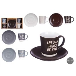 Vessia Set 4 Tazas Surtidas de Cerámica 180 ml aptas para Horno, Lavavajillas y Microondas 34.5x8x17.5 cm (Set de 6) Precio: 61.99239585. SKU: B156BVNE6W