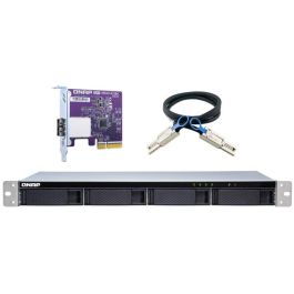QNAP TL-R400S Unidad de expansión JBOD 4-bahías SATA III 2.5/3.5" Rack 1U Hot-Swap 6 Gbit/s Negro/Gris