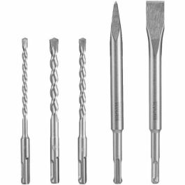 Ryobi RAKSP05 Kit de 3 Brocas (6mm, 8mm, 10mm) y 2 Cinceles SDS+ (Punta y Plano)