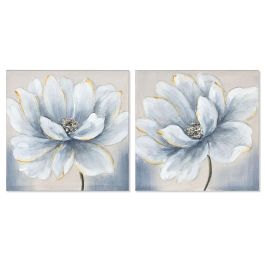 Cuadro Tradicional DKD Home Decor Azul Blanco 2.5 x 40 x 40 cm (2 Unidades) Precio: 25.69000005. SKU: B1KMC9D6DS