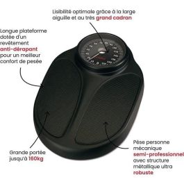 Pese Mechanical Person Terraillon - SemiProfesional, no -Slip, Dial grande, Modelo de 160 kg MAX - TPRO Plus Pese Mechanical Person Terraillon - SemiProfesional, no -Slip, Dial grande, Modelo de 160 kg MAX - TPRO Plus