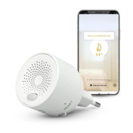 Garza Detector de Seguridad de Gas Smart Wifi 401347C - Alarma Sonoro y Visual, Notificaciones Móvil, Alta Sensibilidad, Conexión Wifi y Bluetooth