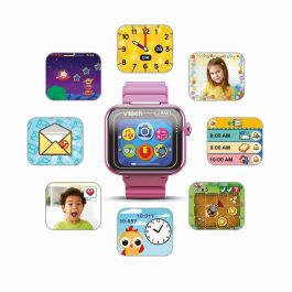 VTech 80-531657-022 Kidizoom Smartwatch Max, Reloj Inteligente para Niños +4 Años con Doble Cámara, Juegos RA y Control Parental, Rosa