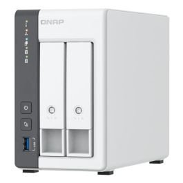 Qnap Servidor NAS TS-216GR+ con 2 Bandejas ARM Quad-Core 2 GHz 4 GB RAM 2.5 GbE Cifrado AES-256 RAID 0/1 38.6 TB SATA QTS 5.1.7