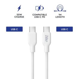 myway cable Tipo C-Tipo C 60W 1m blanco