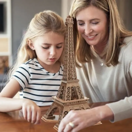Explora EXP3301045402031 Puzzle 3D Torre Eiffel Juego de Construcción 80 Piezas para Niños y Niñas a Partir de 8 Años