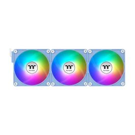 Thermaltake CT140 EX Reverse ARGB Sync 140mm - Ventilador para PC Hidráulico, Pack de 3, Azul Hortensia, PWM, Flujo de Aire 94.95 CFM