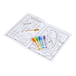 Crayola Libro de Actividades Disney Frozen con 7 Rotuladores Lavables