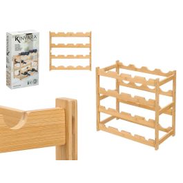 Kinvara Botellero de Bambú para 16 Botellas, Estante de Vino Natural, 45 x 42.5 x 23.5 cm (4 Unidades) Precio: 76.4999994. SKU: B17P8JW2EB