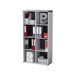 Paperflow Mueble Estanteria 8 Casillas 1518x790x330 mm Gris Poliestireno