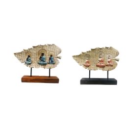 DKD Home Decor Figura Oriental Buda Resina y Metal Rojo Verde 29.5x38x6 cm Pack 2 Unidades Precio: 73.50000042. SKU: S3039656