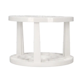 Liderpapel Soporte para Pinceles de Plástico con 46 Agujeros 14,5x14,5x10 cm