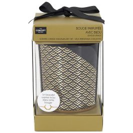 Home Deco Factory Bougie Vela Perfumada con Joya Dorada - Flor de Cerezo o Vainilla Precio: 5.50000055. SKU: B1853K9KD5