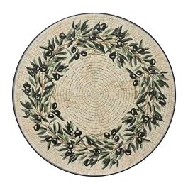 Outdoor Living By Decoris Mesa Atenas Plegable Exterior Metal/Mosaico Negra Ø58 x 75 cm