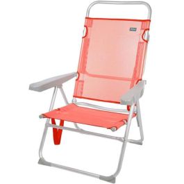Color Baby Silla Playa Plegable Aluminio Flamingo 5 Posiciones Textilene 48x57x99 cm