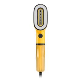Rowenta DR2026D1 Cepillo de Vapor Portátil Pure Pop 1300W Depósito 70ml Desinfectante Elimina Arrugas y Pelusas Amarillo