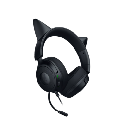 Razer RZ04-05350200-R3M1 Auriculares Kraken Kitty V3 X Negro con Orejas de Gatito, USB, Sonido 7.1 para Gaming PC/Consola