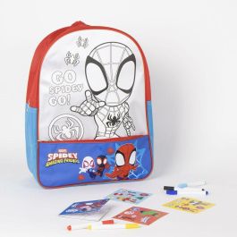 Cerdá Diy Set Mochila Spidey para Niños +3 Años Roja 30x38x14 cm