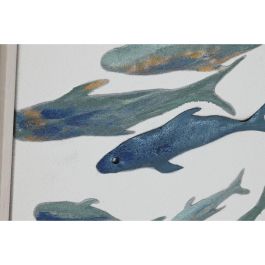 DKD Home Decor Cuadro Decorativo Atlántico Azul Crema con Peces, Lienzo y PS, 102.5x82.5 cm (Set de 2 unidades) DKD Home Decor Cuadro Decorativo Atlántico Azul Crema con Peces, Lienzo y PS, 102.5x82.5 cm (Set de 2 unidades)