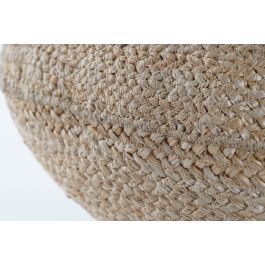 DKD Home Decor Cojín de Suelo Decorativo Estilo Balinés de Poliéster Color Natural 50x50x20 cm