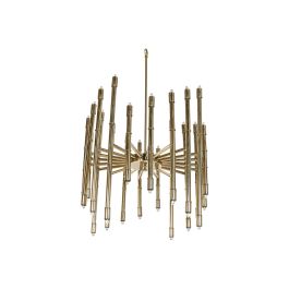 DKD Home Decor 1c25 Lámpara de Techo Item Home Dorada, Acero Patinado Brillante, Bombilla E14 5W, Ø 74 cm x Alto 158 cm DKD Home Decor 1c25 Lámpara de Techo Item Home Dorada, Acero Patinado Brillante, Bombilla E14 5W, Ø 74 cm x Alto 158 cm