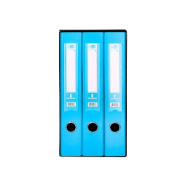 Liderpapel Archivador de Folio con 2 Anillas y Mecanismo de Palanca de 52mm, Celeste