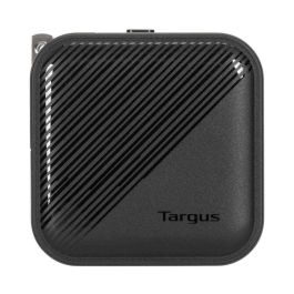 Targus APA803GL Cargador Universal 65W con Carga Rápida Power Delivery, 1x USB-A y 1x USB-C, Adaptador de Pared Negro