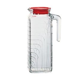 Bormioli Rocco Jarra de Vidrio Gelo con Tapa 1,2 L - Bicolor, Relieve, Apto Lavavajillas, Fabricada en Italia Precio: 5.50000055. SKU: S2710440