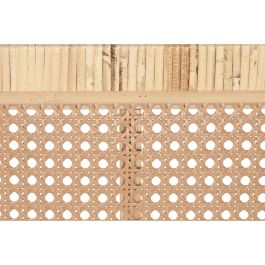 DKD Home Decor Cabecero de Cama para 180cm Ratán Marrón Claro Acabado Natural Estilo Urban 190x80 cm