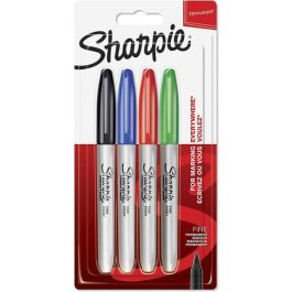 Sharpie Rotulador Permanente Fino Blister 4 Unidades Colores Estándar Surtidos Precio: 7.49999987. SKU: B1D5VHN32F