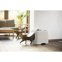 Rotho Biala Caseta de Aseo para Gatos Cappuccino Plástico Reciclado Filtro Antiolor Hecho en Europa