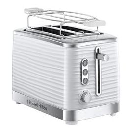 Russell Hobbs 24370-56 Tostador Inspire Blanco con Calientapanecillos y Función Levantar y Ver