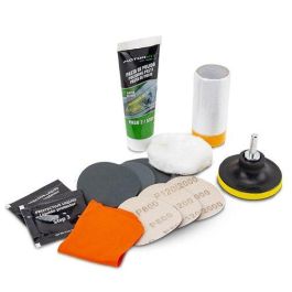 Motorkit Kit Restaurador Faros Adapt Taladro CS6 MOT1005 para Eliminar Degradación, Amarilleamiento y Arañazos en Plástico