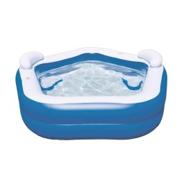 Bestway Piscina Hinchable 2 Camaras Family 213x206x69 cm +6 Años Jardin 54153