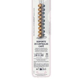 Quttin - Soporte Cromado para 20 Cápsulas de Café - Diseño Elegante y Funcional para Cocina y Oficina (12 Unidades)