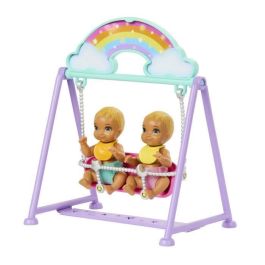 Barbie Hxm99 Muñeca Skipper Canguro de Gemelos con Cuna, Balancín, Móvil, Columpio y 10 Accesorios Habitación Infantil Barbie Hxm99 Muñeca Skipper Canguro de Gemelos con Cuna, Balancín, Móvil, Columpio y 10 Accesorios Habitación Infantil