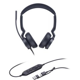 Yealink UH46 Dual Auriculares Diadema Binaural Alámbrico USB-C/A Cancelación Ruido para Oficina/Call Center