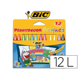 Plastidecor Lápices Cera Peque Triangulares Caja 12 Colores Surtidos Lavables Precio: 47.49999958. SKU: B1F2T34L8F