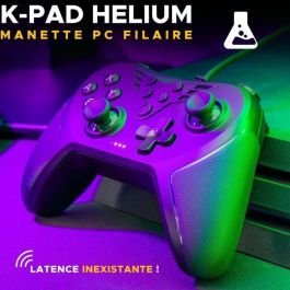 The G-Lab THE3760162050394 Controlador Gamer K-PAD HELIUM con cable para PC y PS Negro