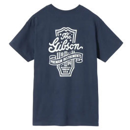 Gibson T-Shirts Premium Instruments Tee (Navy), Medium