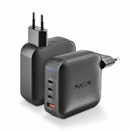 NGS Cargador Portátil BUD165W GaN 165W 3xUSB-C + 1xUSB-A Automático Voltaje 5-21V
