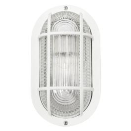 Aplique de Pared Exterior Jardín E27 IP44 Blanco Sin Bombilla [BO-170-B]