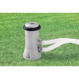 Intex Filtro Purificador de Cartucho 2 m³/h para Piscinas hasta 10 m³ con Purga de Aire, Cartucho y Mangueras Ø32mm