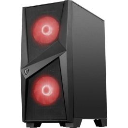 CAJA MSI MAG FORGE 100M,3x2.5"+2x3.5”,3x120MM (RGB) +1x120MM,2xUSB3.2+AUDIO+MICRO,MID-TOWER,NEGRA