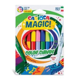Carioca Rotuladores mágicos que cambian de color, punta maxi 6 mm, tinta mágica, caja 10 unidades colores surtidos Precio: 3.50000002. SKU: B1BV7FB6WZ