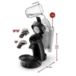 CAFETERA PHILIPS SENSEO ORIGINAL XL NEGRA - MONODOSIS - CREMA PLUS - DEPOSITO 1.2L - 1 BAR - PREPARA 2 TAZAS A LA VEZ - DESCONEXION AUTOMÁTICA CAFETERA PHILIPS SENSEO ORIGINAL XL NEGRA - MONODOSIS - CREMA PLUS - DEPOSITO 1.2L - 1 BAR - PREPARA 2 TAZAS A LA VEZ - DESCONEXION AUTOMÁTICA